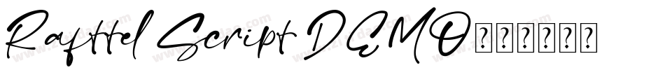 Rafttel Script DEMO字体转换